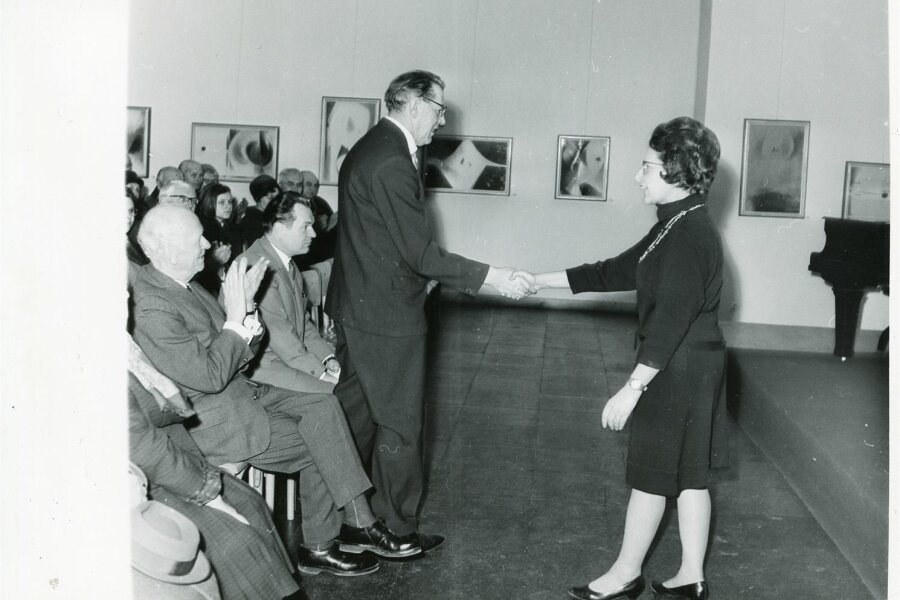 zleva: B. Fuchs, Ludvík Kundera, Bohdan Lacina, G. Pospíšilová